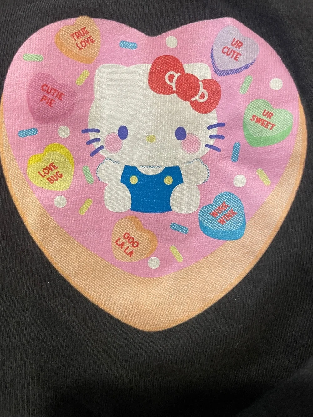 GAP  Hello Kitty Black Top with Pink Heart Skirt Kids  Set